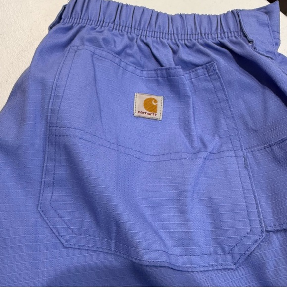 Carhartt Flex Ripstop Scrub Pants Straight Leg Cargo Blue C54108 Men’s Sz Medium - Picture 5 of 12
